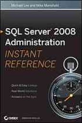 book SQL server 2008 administration instant reference