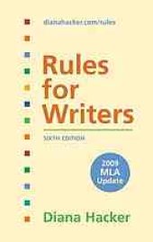 book Rules for writers