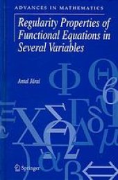 book Regularity properties of functional equations in several variables