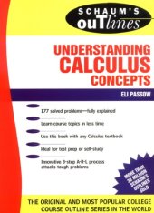 book Schaum's outline of theory and problems of understanding calculus concepts