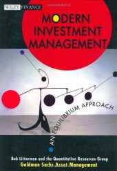 book Modern investment management: an equilibrium approach