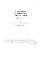 book Ergodic theory in the perspective of functional analysis