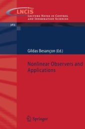 book Nonlinear Observers and Applications