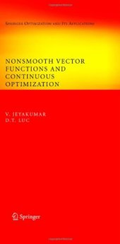 book Nonsmooth Vector Functions and Continuous Optimization