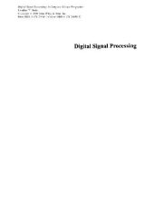 book Digital signal processing: a computer science perspective