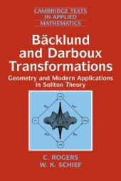 book Baecklund and Darboux transformations