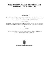 book Gravitation, gauge theories and differential geometry