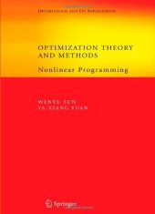 book Optimization theory and methods: Nonlinear programming