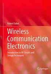 book Wireless Communication Electronics: Introduction to RF Circuits and Design Techniques