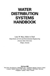 book Water distribution systems handbook