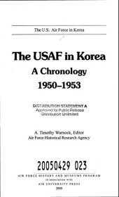 book The USAF in Korea : a chronology, 1950-1953