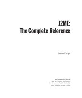 book J2ME : the complete reference