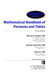 book Mathematical handbook of formulas and tables