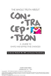 book The whole truth about contraception : a guide to safe and effective choices