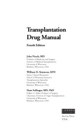 book Transplantation drug manual