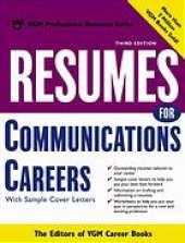 book Resumes for communications careers : with sample cover letters