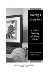 book Weaving a library Web : a guide to developing children's websites