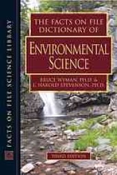 book The facts on file dictionary of environmental science