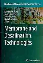 book Membrane and desalination technologies