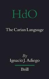 book The Carian language