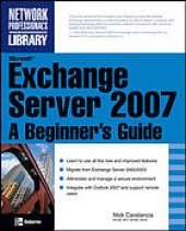 book Microsoft Exchange server 2007 : a beginner's guide