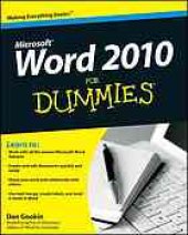 book Word 2010 for dummies