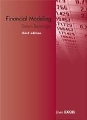 book Financial modeling : [uses Excel]. With a section on Visual Basic for applications / by Benjamin Czaczkes