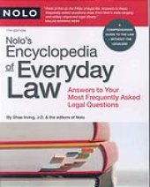 book Nolo's encyclopedia of everyday law : answers to your most frequently asked legal questions