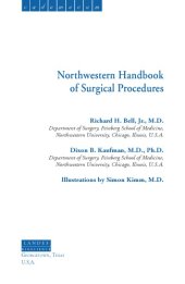 book Northwestern handbook of surgical procedures