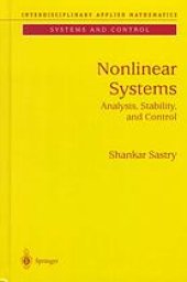 book Nonlinear system : analysis, stability, and control