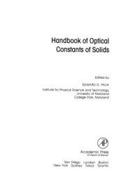 book Handbook of Optical Constants of Solids [Vols. 1-4 combined]