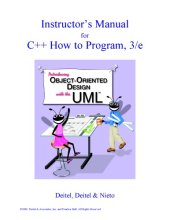 book C++ How to Program, Third Edition Instructor's Manual  