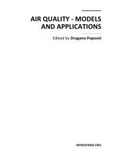 book Air Quality - Models and Applications