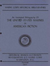 book An annotated bibliography of the United States Marines in American fiction