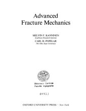 book Advanced fracture mechanics