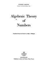 book Algebraic theory of numbers