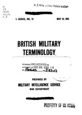 book British military terminology