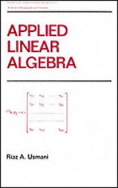 book Applied linear algebra