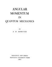 book Angular momentum in quantum mechanics