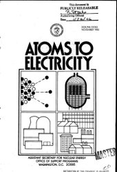 book Atoms to electricity