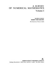 book A Survey of Numerical Mathematics [Vol I]