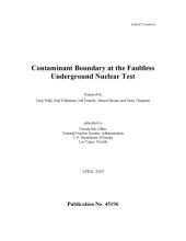 book Contaminant Boundary at the Faultless Underground Nuclear Test