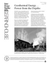 book Geothermal energy-- : power from the depths