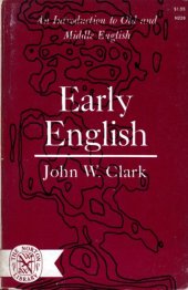 book Early English : a study of old and middle English