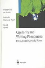 book Capillarity and wetting phenomena : drops, bubbles, pearls, waves