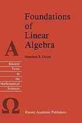 book Foundations of linear algebra