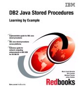 book DB2 Java stored procedures : learning by example