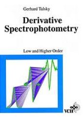 book Derivative spectrophotometry : low and high order