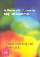 book A university course in English grammar