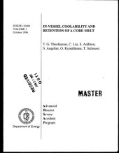 book In-vessel coolability and retention of a core melt. Volume 1